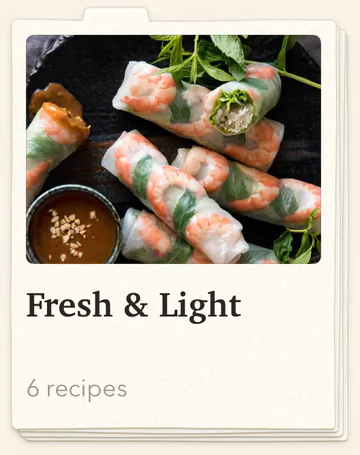 Fresh and Light, 6 recipes.